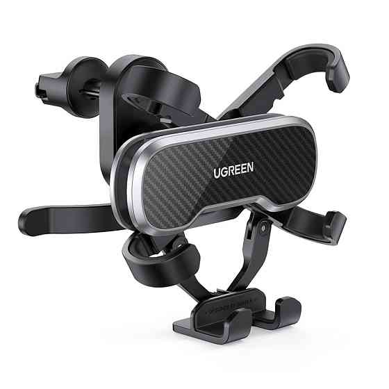 Автодержатель для телефона UGREEN LP228 Gravity Drive Air Vent Car Mount Phone Holder With Arc-Shaped mounting clip Black Киев