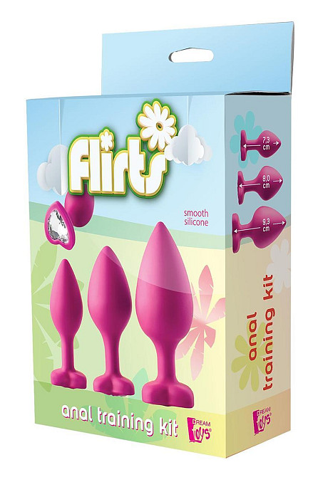 Набор анальных пробок Dream Toys FLIRTS PINK Sex Aura Киев - изображение 2