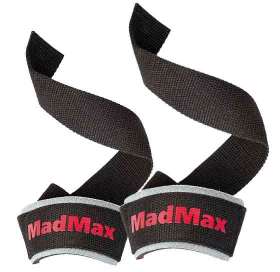 Лямки для тяги MadMax MFA-267 PWR Straps Black/Grey/Red Луцк