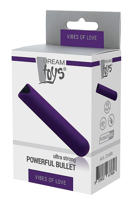 Перезаряджаєма віброкуля Dream Toys Vibes of Love фіолетова Sex Aura Київ - фото 1