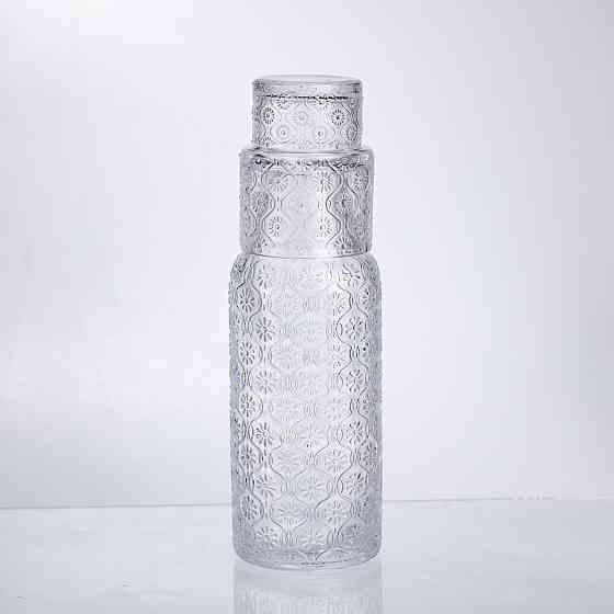 Кувшин з стаканом 700 мл для напоїв Прозорий Київ