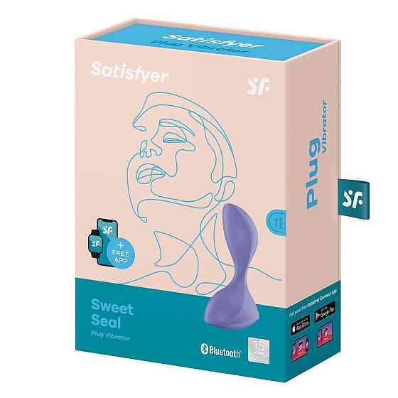 Анальная смарт-пробка с вибрацией Satisfyer Sweet Seal Lilac Sex Aura Киев