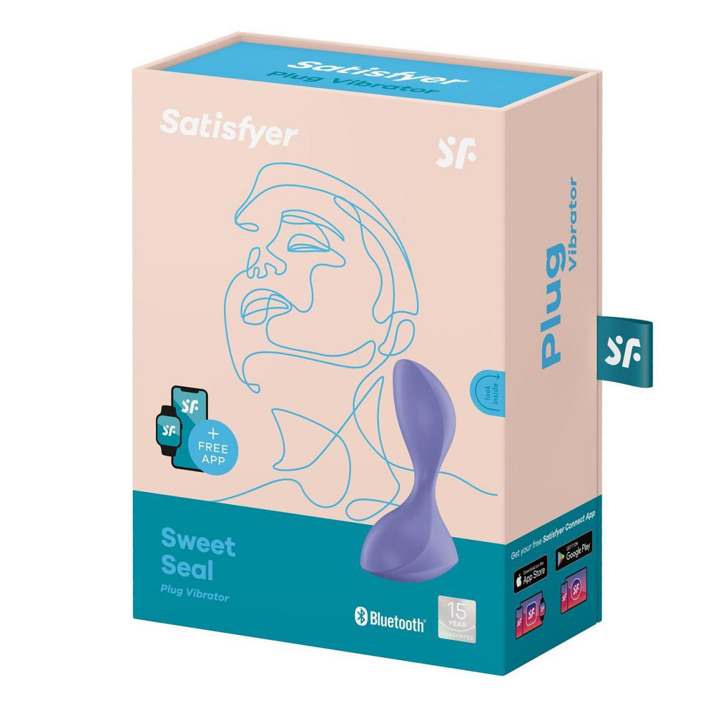 Анальная смарт-пробка с вибрацией Satisfyer Sweet Seal Lilac Sex Aura Киев - изображение 6