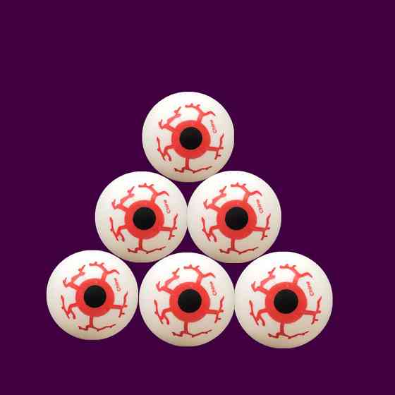 Искусственные глаза на Хэллоуин декор 6 штук 32 мм разноцветный Киев