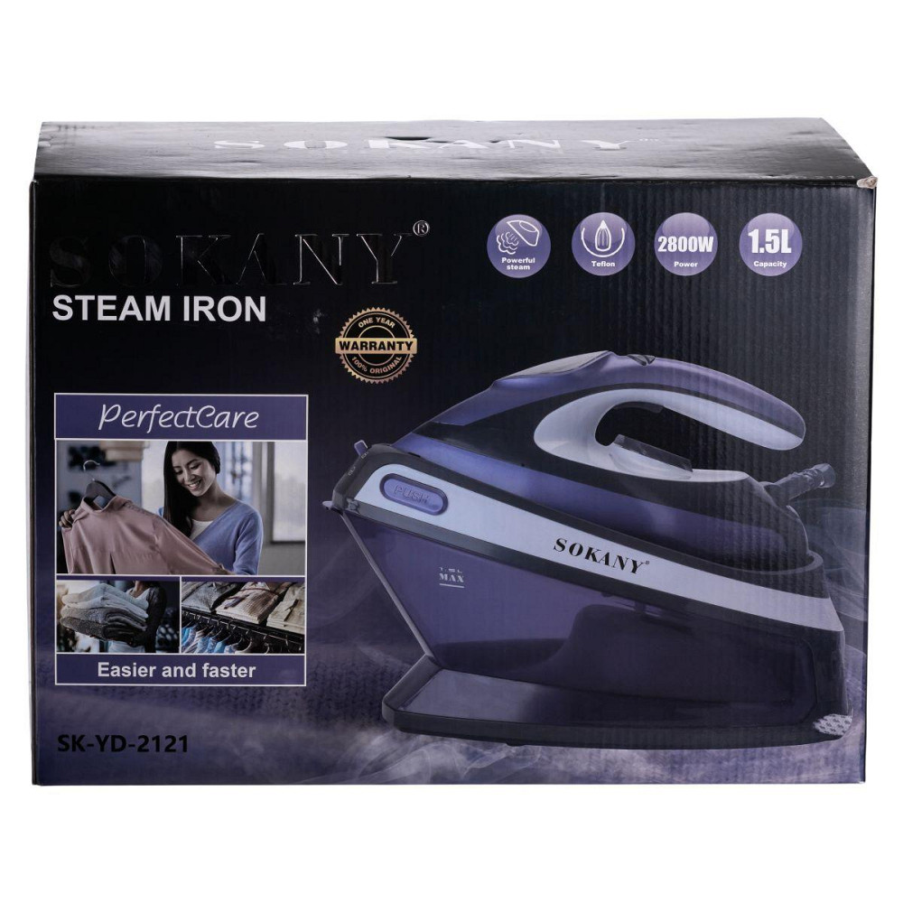 Парова праска з парогенератором і резервуаром 1,5 л 2800 Вт Sokany SK-YD-2121 Київ - фото 9