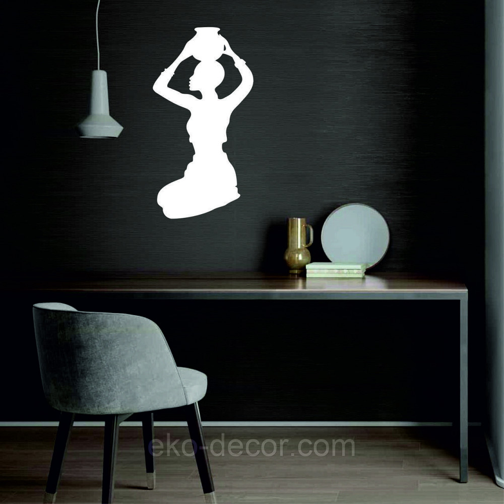 Декоративне настінне Панно «Дівчина з глечиком», Декор на стіну Київ - фото 4