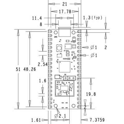 Дополнительное оборудование для Микро ПК Raspberry Pi Микроконтроллер Raspberry Pi Pico WH (SC0919) Винница