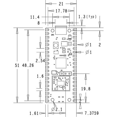Дополнительное оборудование для Микро ПК Raspberry Pi Микроконтроллер Raspberry Pi Pico WH (SC0919) Винница - изображение 3
