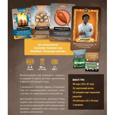 Настольная игра Geekach Games Distilled. Африка и Ближний Восток (Distilled: Africa & Middle East) (GKCH066AM) Винница - изображение 6