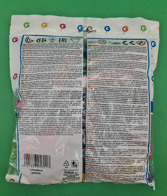 Повітряні кульки асорті пастель 5" (13 см) 100 шт (1 пач.) Харків - фото 2