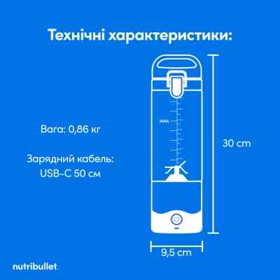 Блендер NUTRIBULLET NBP003LBL Винница