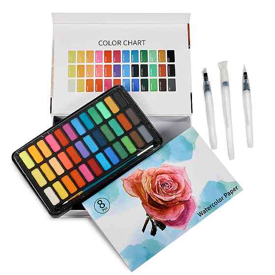 Подарочный набор Акварельные краски Professional Paint Set 36 цветов  + подарок внутри, Видеообзор! Каменец-Подольский