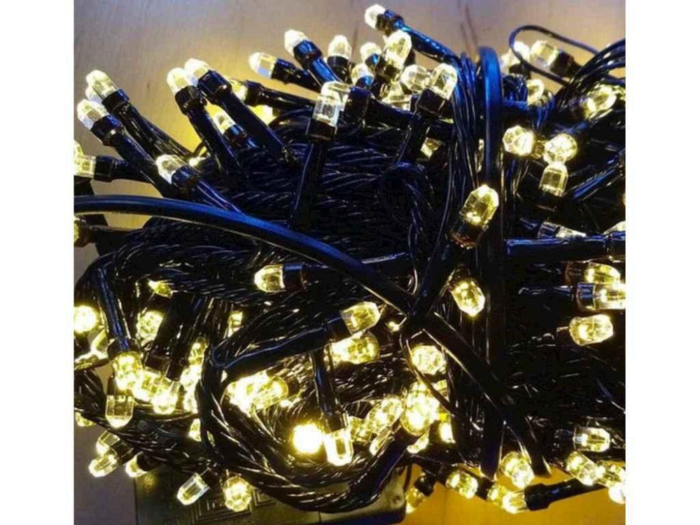 Гирлянда Конус 500LED Теплый белый 28м черный провод ТМ КИТАЙ Киев - изображение 1