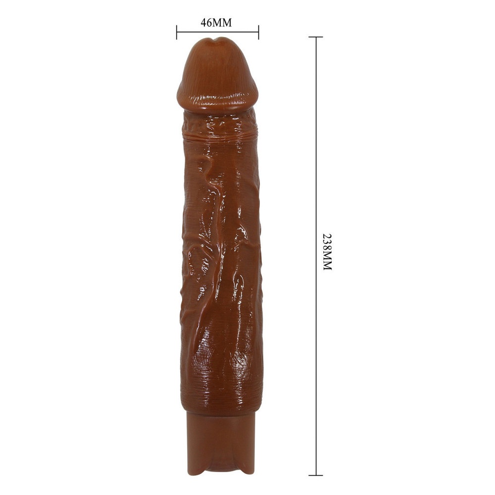 Реалістичний вібратор, що перезаряджається Pretty Love - Rufus Realistic Vibrating Dildo Brown, BW-500082-1 Sex Aura Київ - фото 8