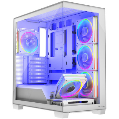 Корпус Modecom VOLCANO STELLAR ARGB MIDI 5x120mm fans WHITE (AT-STELLAR-5F-ARGB-20) Вінниця - фото 1