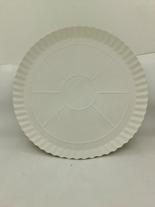 Паперова тарілка під піцу 370мм біла (100 шт) Харків - фото 3