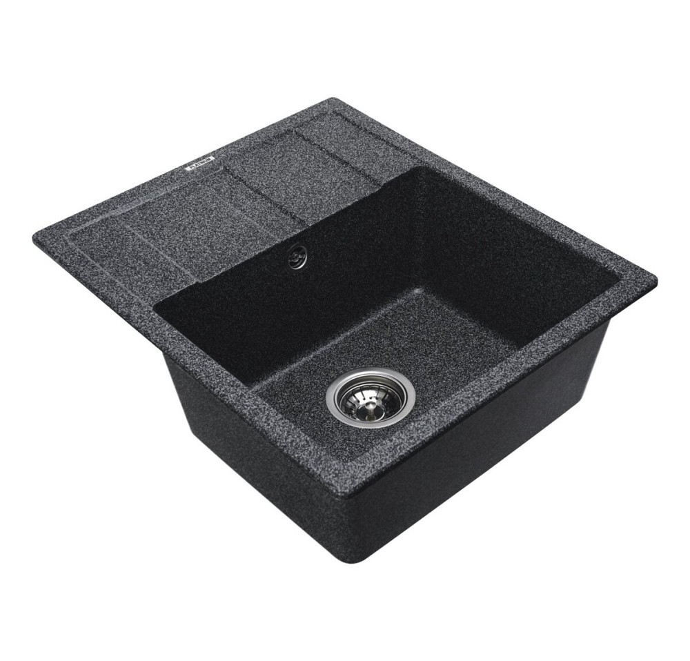 VALESO Комплект: Мийка ARIA 5851 графіт + Змішувач 56 B NESP графіт + Сифон 1041 Киев - изображение 2