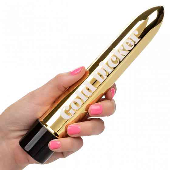 Вибратор Naughty Bits Gold Dicker Vibe Sex Aura Киев