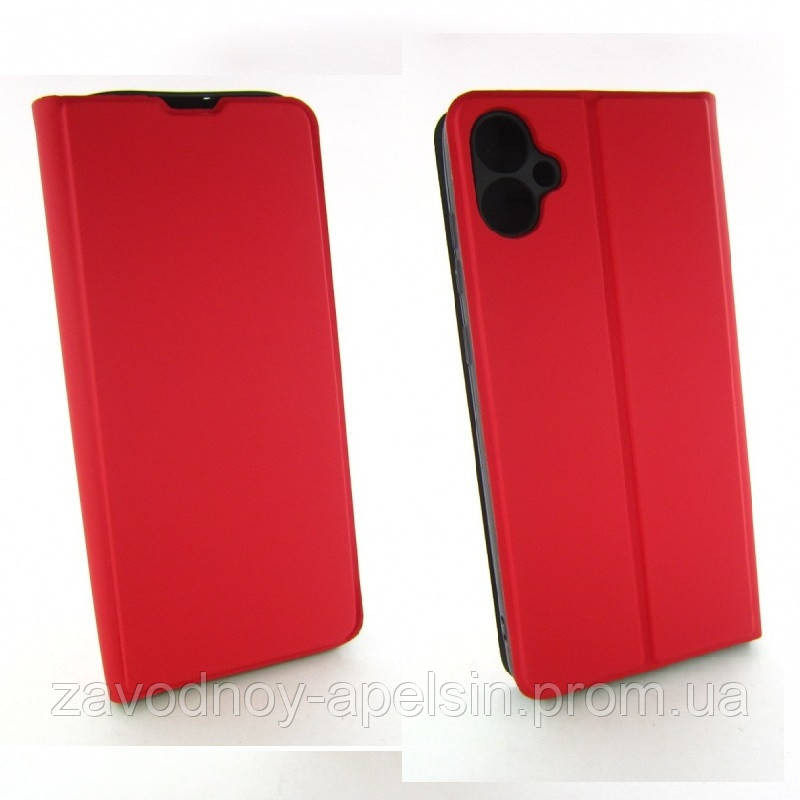 Чехол книжка Samsung A04 A045 Кожаный (красный) Одесса - изображение 1
