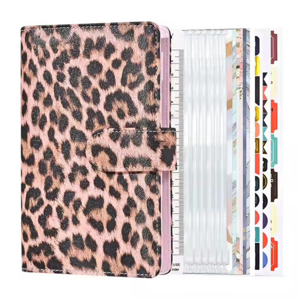 Блокнот-планер для финансов формат А6,планер бюджета и хранения денег,органайзер леопардовый с розовым Каменец-Подольский - изображение 9