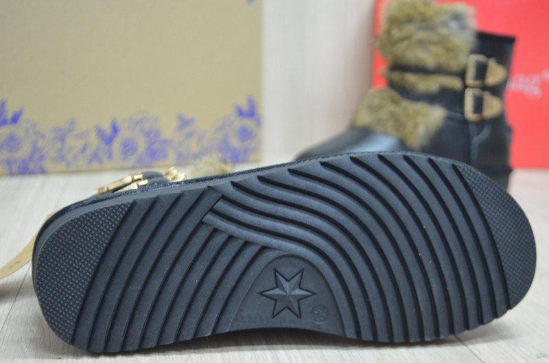 ITTS Угги жіночі ITTS чорні натуральна шкіра з хутром штучним размер 36р. (8801-1) Коломыя - изображение 4