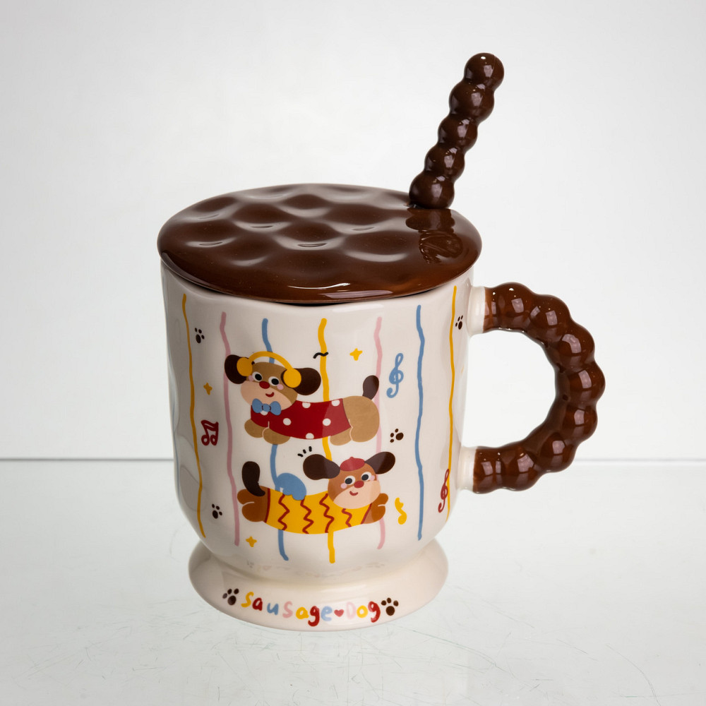 Новогодняя фарфоровая чашка 