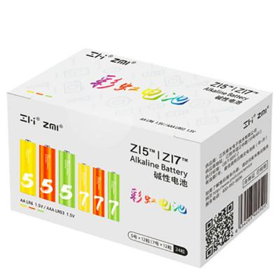 Батарейка ZMI AA ZI5 * 12 + AAA ZI7 * 12 Rainbow batteries set (Ф16358) Вінниця - фото 1