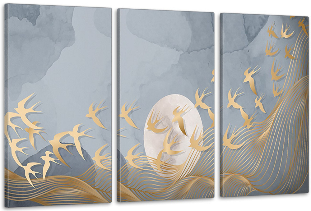 Модульная картина в гостиную / спальню  Пташки  ART-187_3A 100х150 см Киев - изображение 1