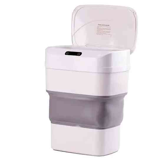 Houhai Industrial Відро для сміття складане із сенсорною кришкою від 8 л до 17.5 л сірий HPLN1 Київ