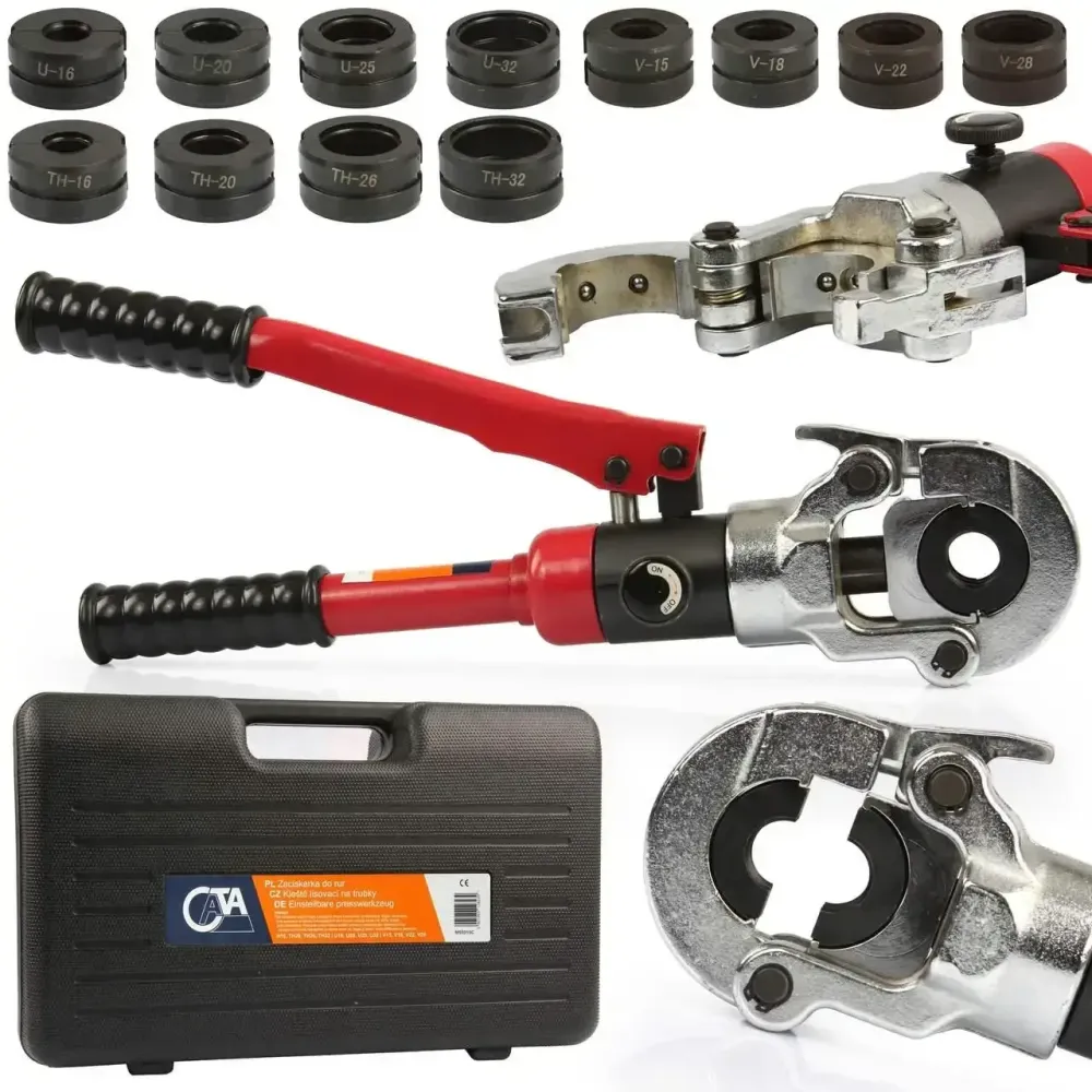 Прес-кліщі AL-FA AL55915C – монтажні гідроінструменти у кейсі Львів - фото 1