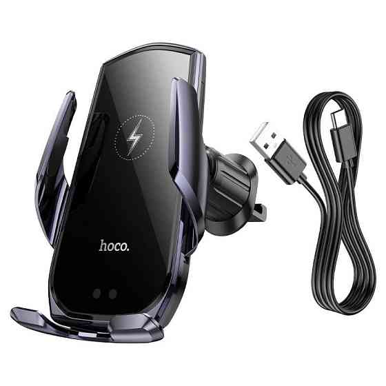 Автотримач для телефону з бездротовою зарядкою HOCO CA202 Plus Київ