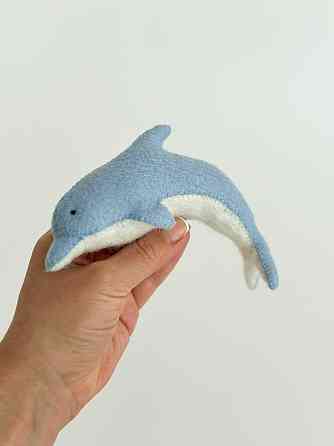 Мягкая фетровая игрушка дельфин ручной работы – безопасная развивающая игрушка Киев
