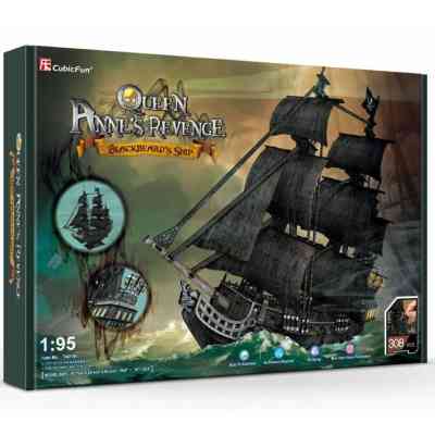 Пазл Cubic Fun Тривимірна головоломка-конструктор Корабель Чорної Бороди &quot;Помста Королеви Анни&quot; (T4018h) Вінниця