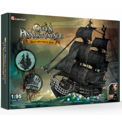 Пазл Cubic Fun Тривимірна головоломка-конструктор Корабель Чорної Бороди &quot;Помста Королеви Анни&quot; (T4018h) Вінниця - фото 1