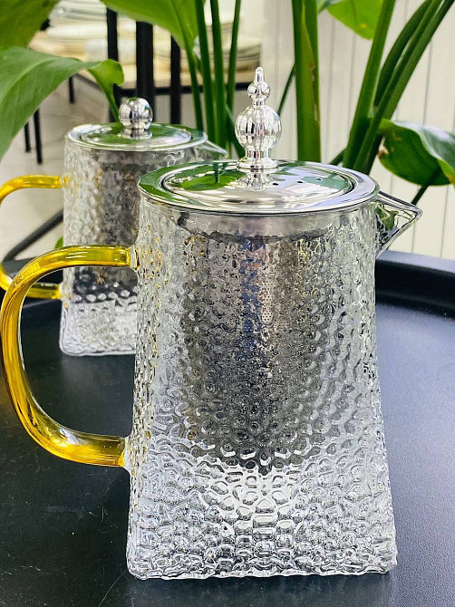 Чайник заварювальний Olens "Крижана Гіза" 750 мл скляний для дому та ресторану Київ - фото 2