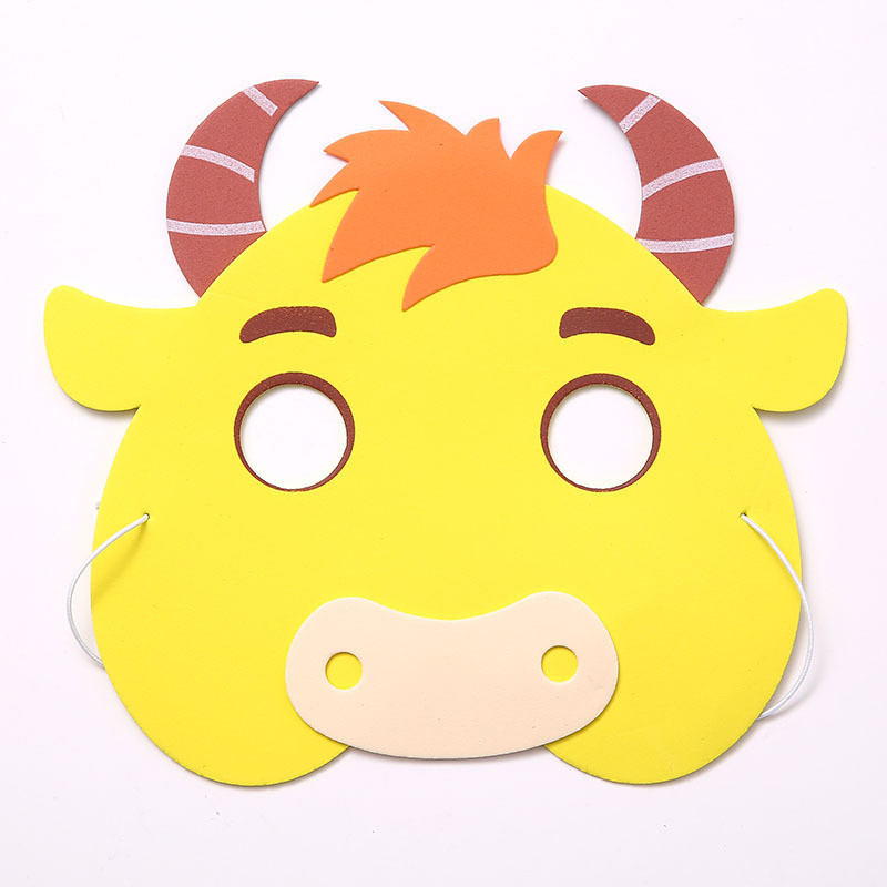 Маска дитяча Корова карнавальна one size різнобарвний Київ - фото 1