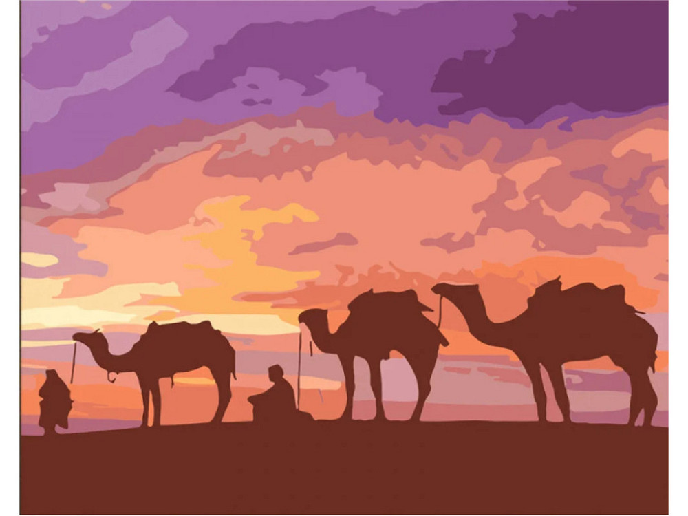 Набір для розпису по номерах Бедуїни Єгипту Strateg розміром 40х50 см (DY373), шт Киев - изображение 1