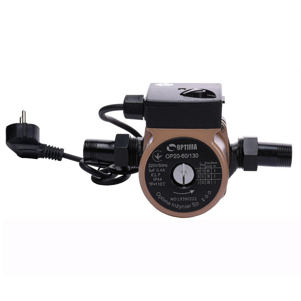 Насос циркуляционный Optima OP20-60 130мм + гайки, + кабель с вилкой! (000010569) Киев - изображение 1