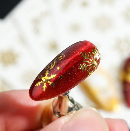 Новогодние наклейки на ногти - 6,5*5см Киев - изображение 2