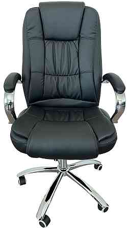 Офисное кресло руководителя Tehforward Kali Lux хром Anyfix Черный Киев