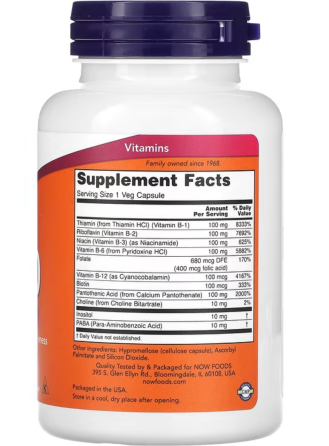 Витамины группы В-100 Now Foods B-100 100 vcaps Киев