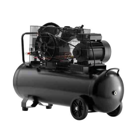 Компресор, 100 л, 3,0 кВт, 220 В, 10 атм, 500 л/хв, 2 циліндри, 83 дБ INTERTOOL PT-0014 Київ