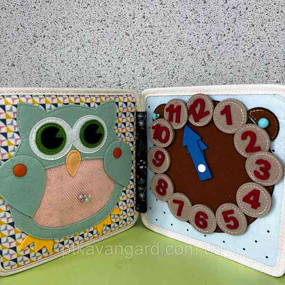 Фетрова книга-бізіборд розвиваюча "Їжак" (шнурівка, сортер, елементи на липучках) 25004 Хмельницький