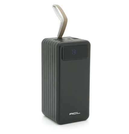 Універсальна зарядна батарея Power Bank ACL PW-94 80000mah + зарядні кабелі (Чорний) Вінниця