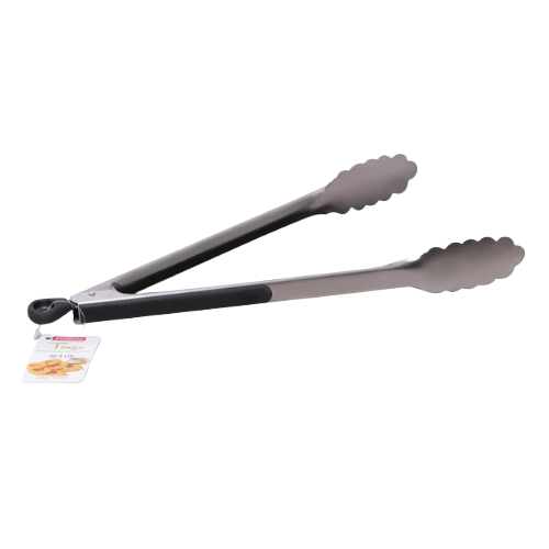 Щипці нержавіюча сталь 30,5см з силіконовими вставками на ручках 7521 KAMILLE Житомир