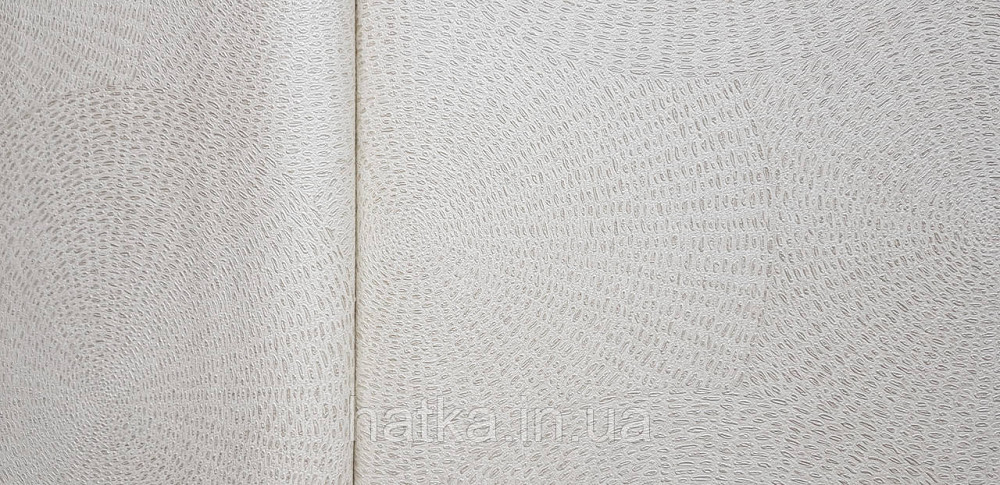 Обои винил на флизелиновой основе Rasch Ascona 1.06х10 абстракция круги точки структурные молочные серебро 3д Киев - изображение 1