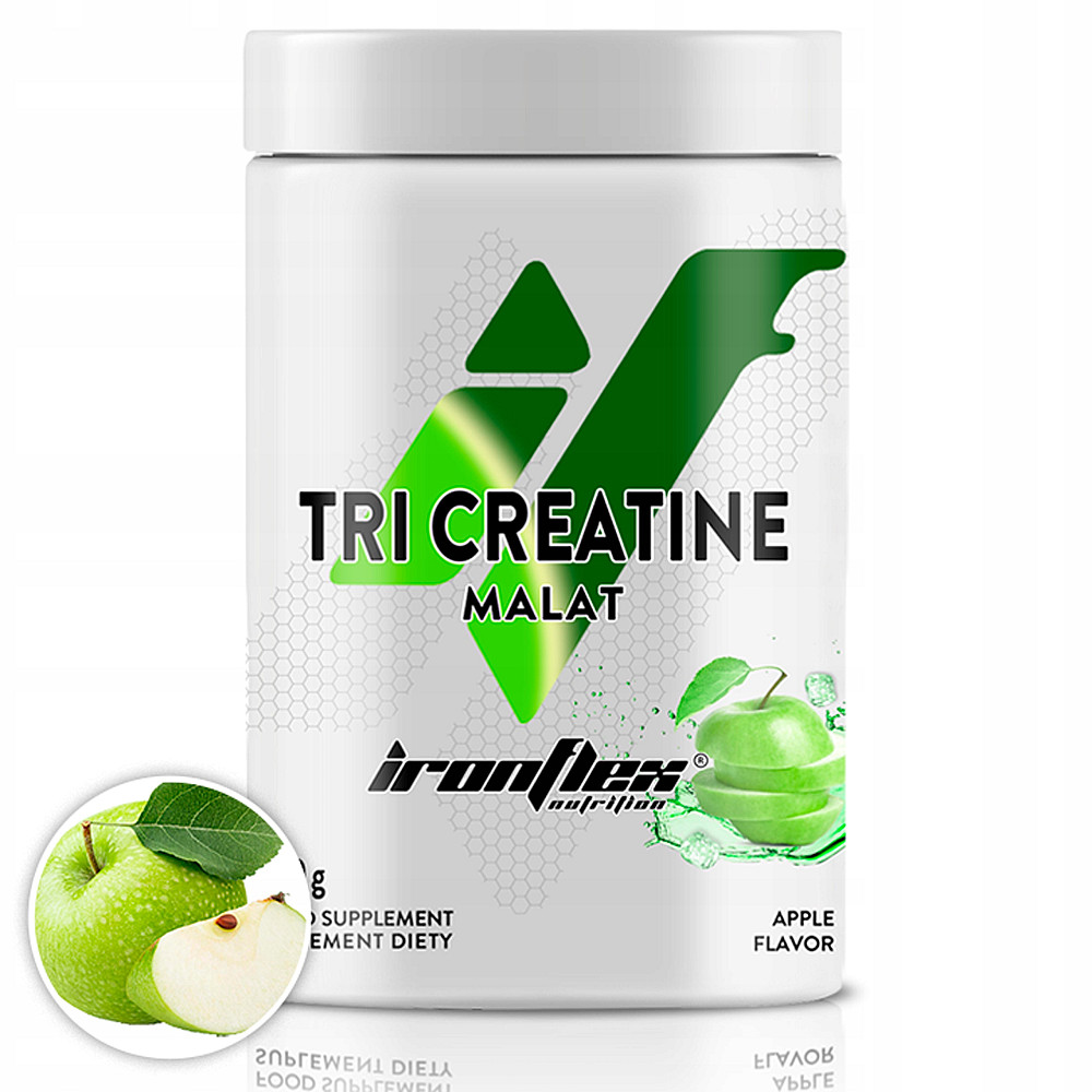 Трикреатин малат IronFlex Tri Creatine Malate 500g (Apple) Луцк - изображение 1