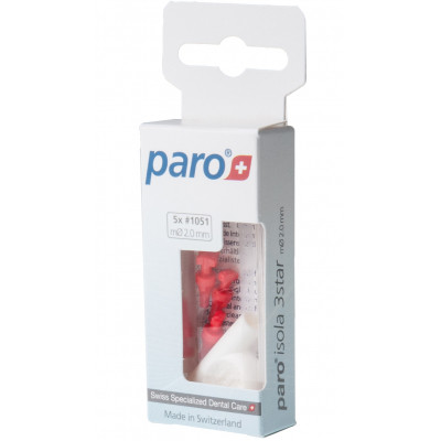Щітки для міжзубних проміжків Paro Swiss isola 3star xxx-тонкі 2 мм 5 шт. (7610458010518) Вінниця - фото 4