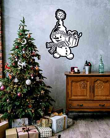 Декоративне настінне Панно «Сніговик», Декор на стену Київ