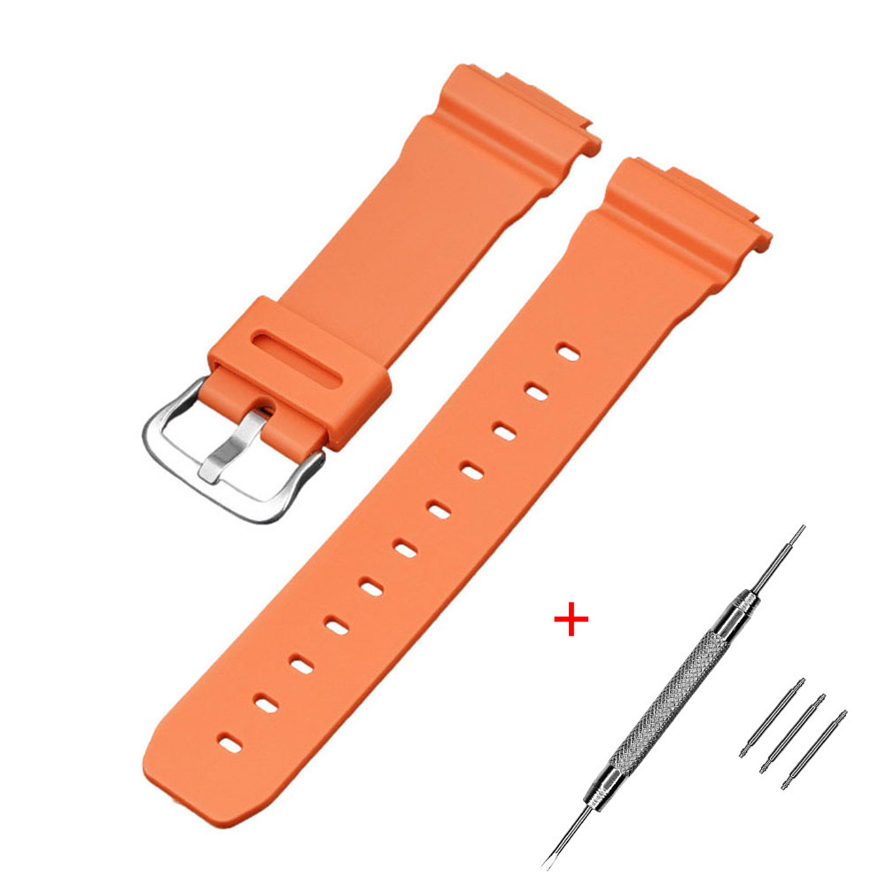 Ремінець для Casio G-Shock DW-6900 Orange SI SBR Київ - фото 1